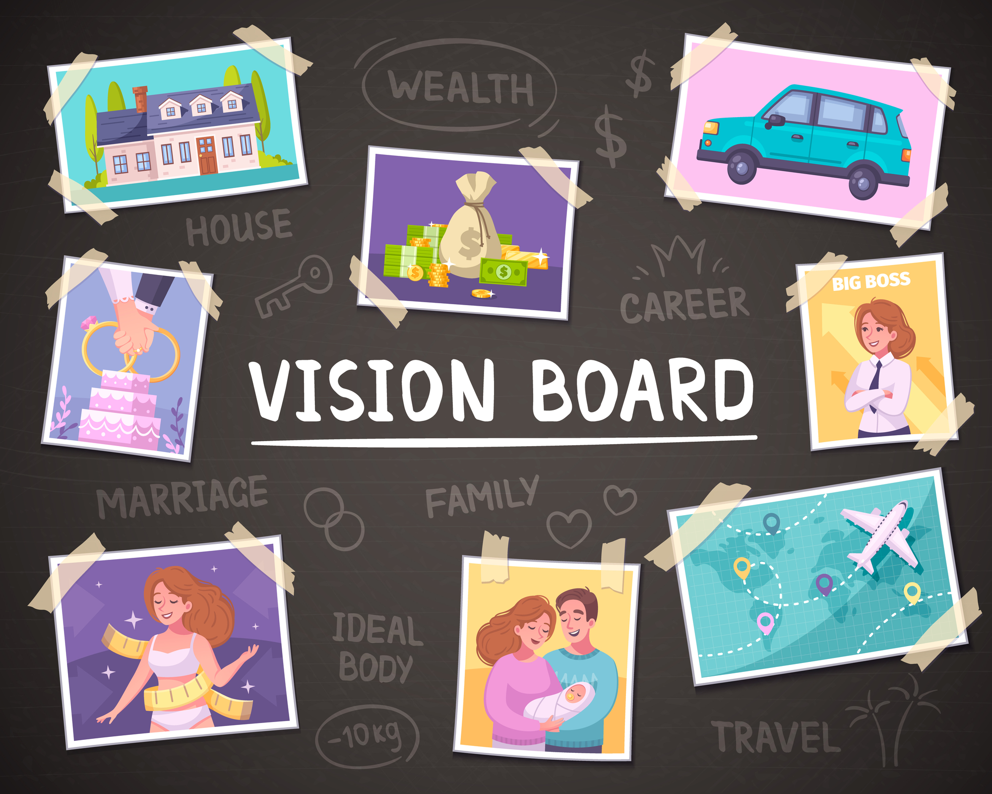 Money and Business Vision Board Clip Art Book: Pictures Quotes and Words to  Manifest Money, Abundance and Successful Business For Men and Women (  Vision Board Supplies For Business and Money )