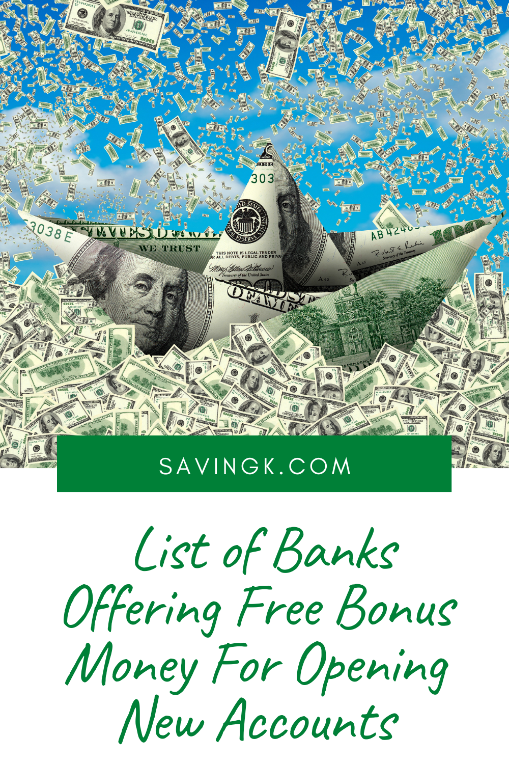 List of Banks Offering Free Bonus Money For Opening Account