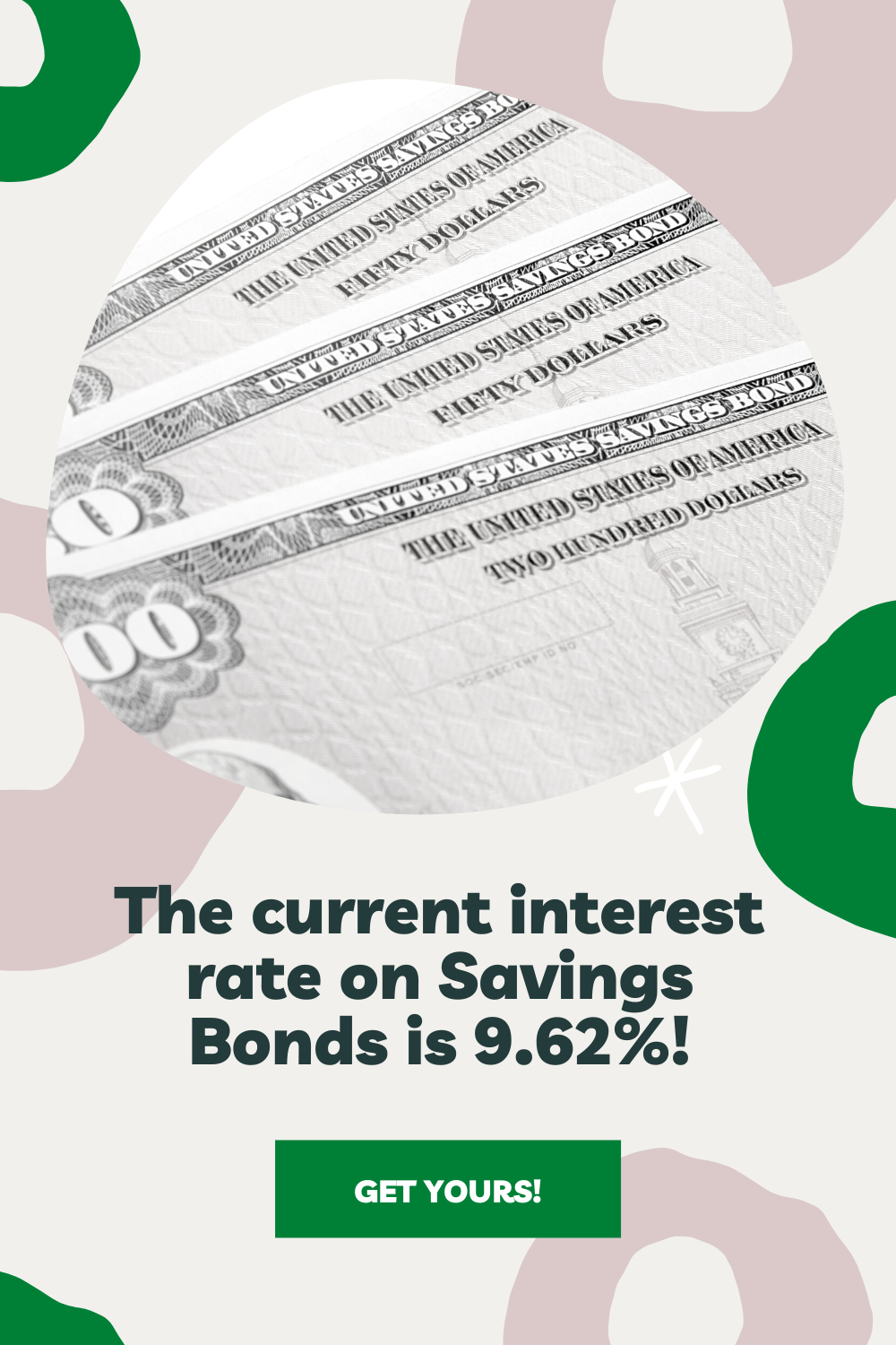 The current interest rate on new Series I savings bonds is 9.62% (compared to Series EE which is only 0.10%). You can buy up to $10K in bonds (minimum $25) at that rate through October 2022.