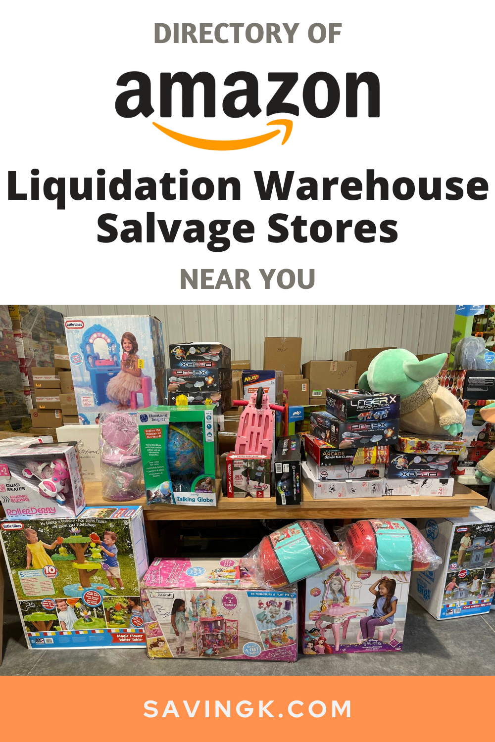 List of Amazon Liquidation Warehouse Salvage Stores