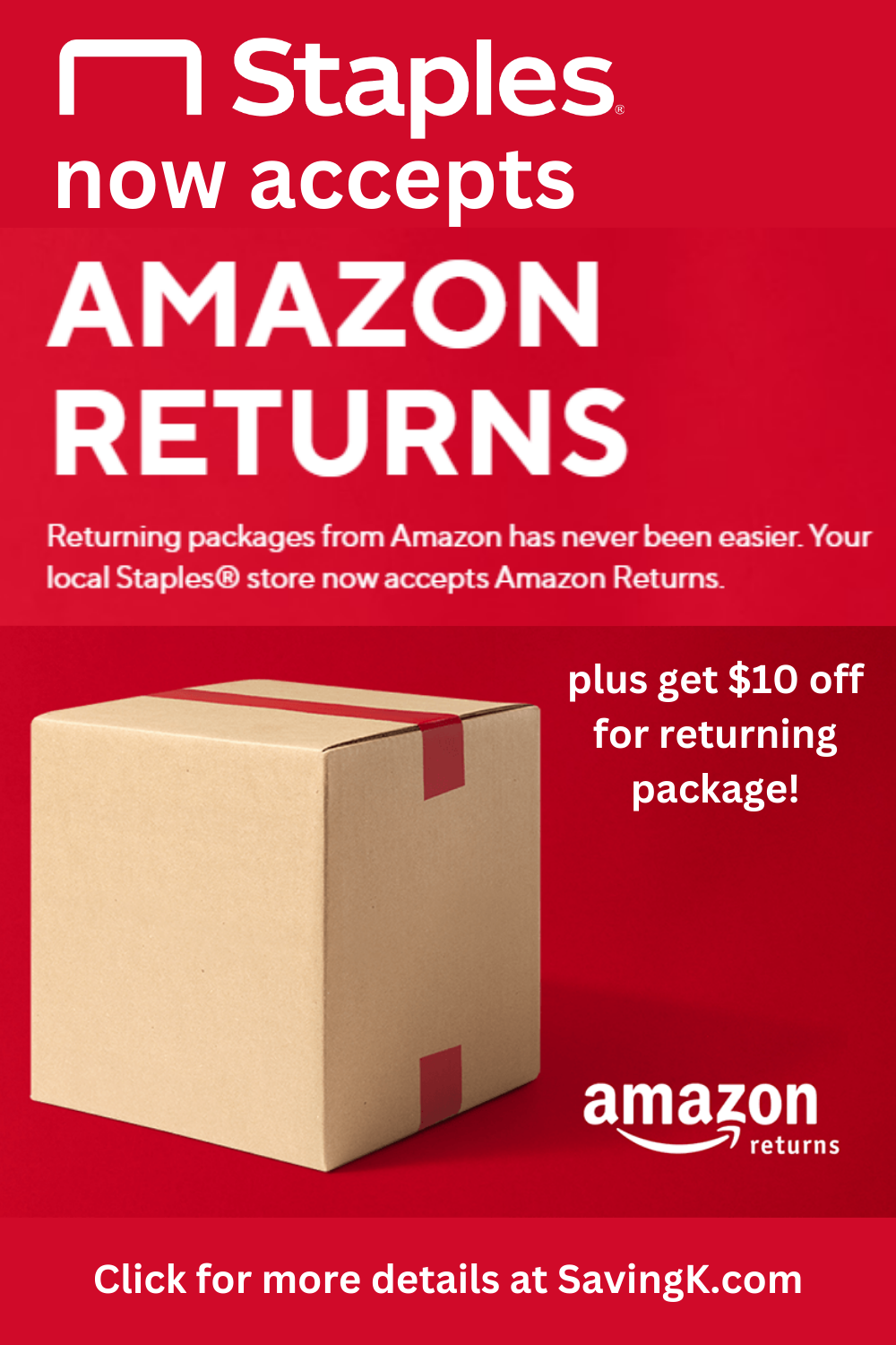 Staples now accepts Amazon Returns. Here's how it works