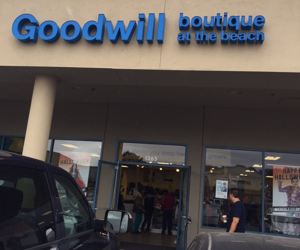 Goodwill boutique at the beach