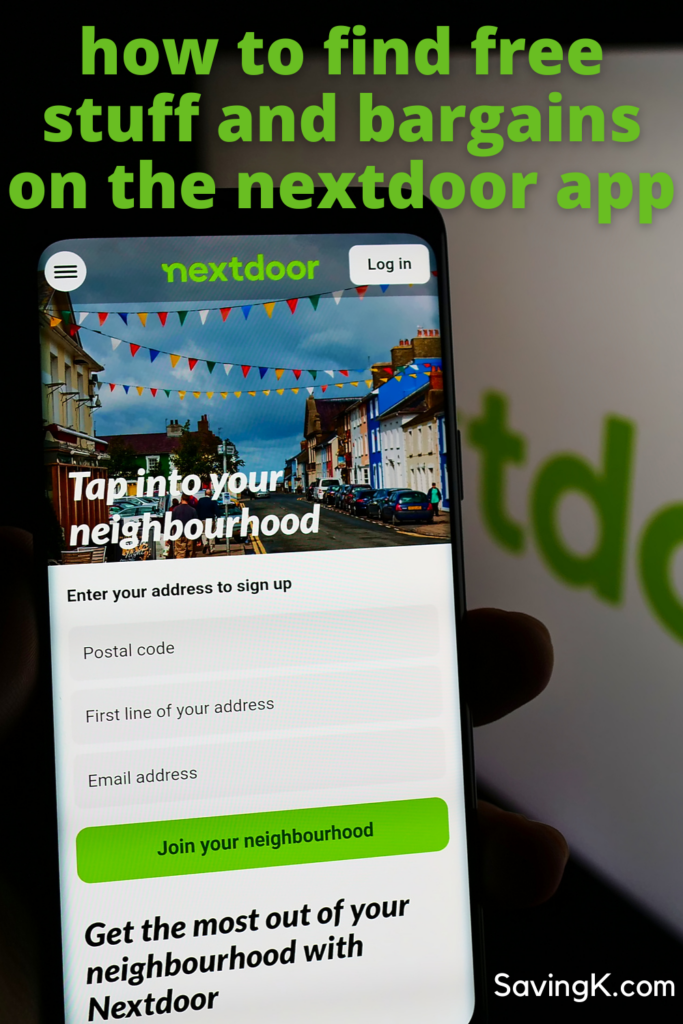 how to find free stuff and bargains on the nextdoor app