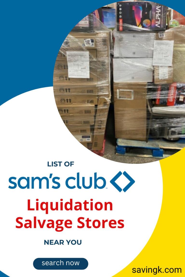 Sam's Club Liquidation Salvage Stores Near Me - SavingK