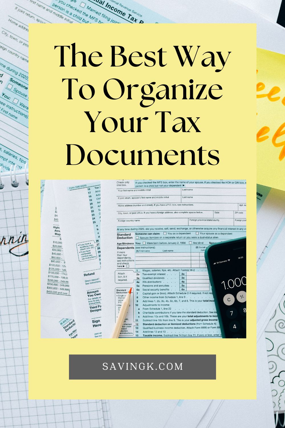 The Best Way To Organize Your Tax Documents