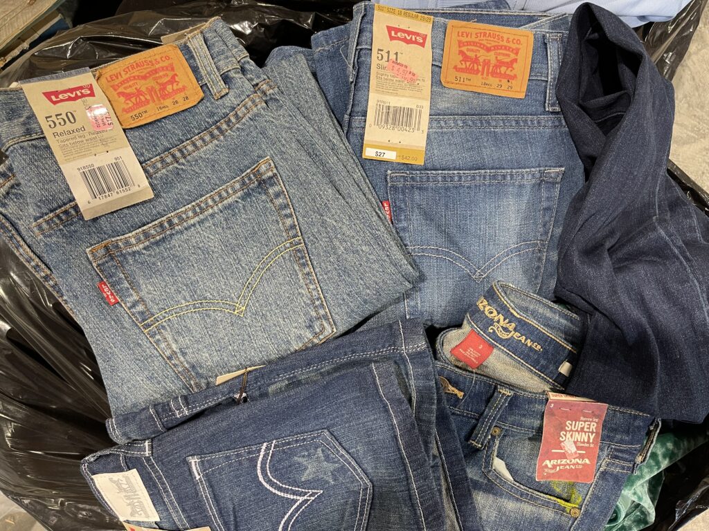 Clearance Levi's Jeans from JCPenney found at Goodwill Outlet Store