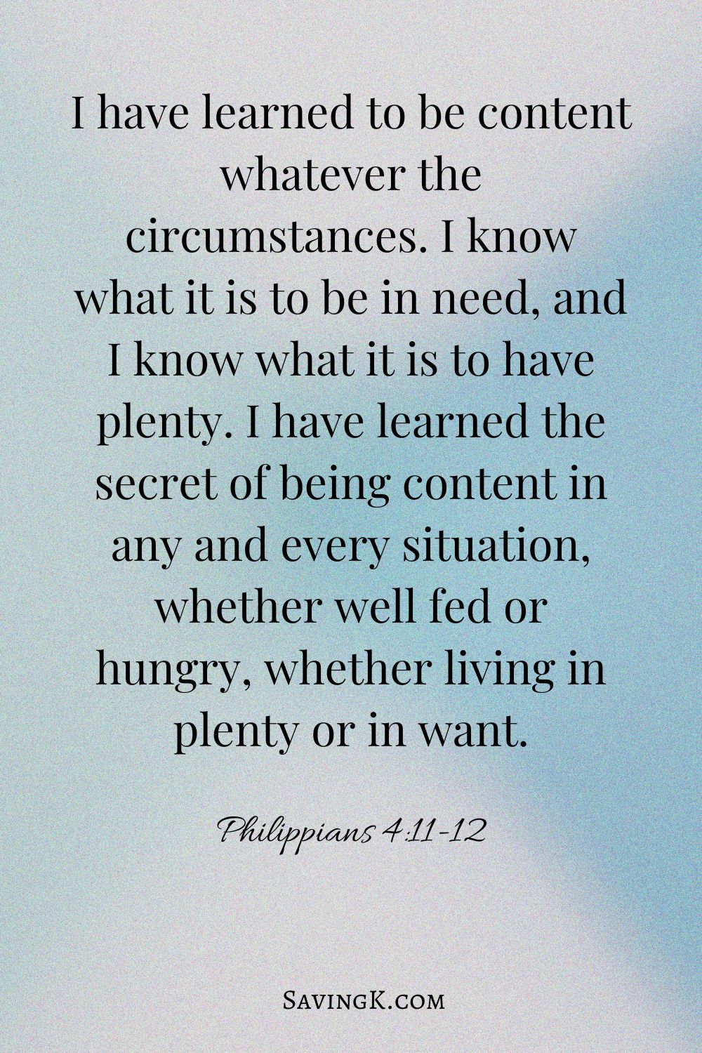 Philippians 4:11-12