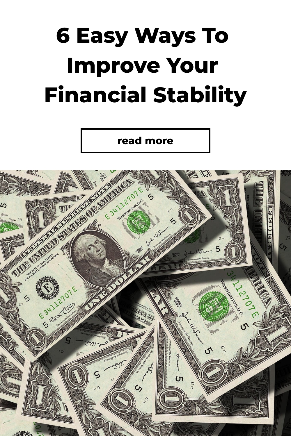 6 Easy Ways To Improve Your Financial Stability
