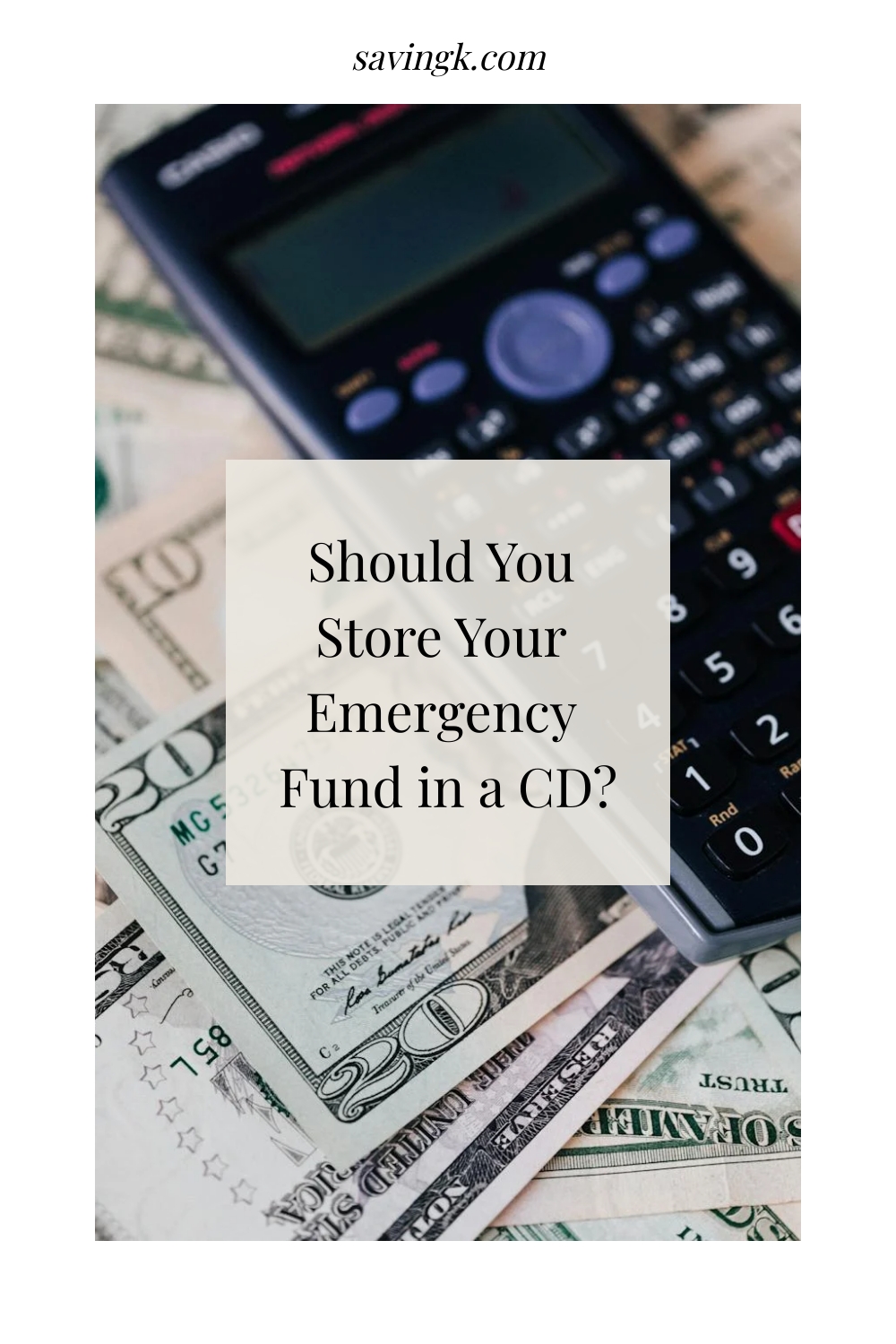 Should You Store Your Emergency Fund in a CD?
