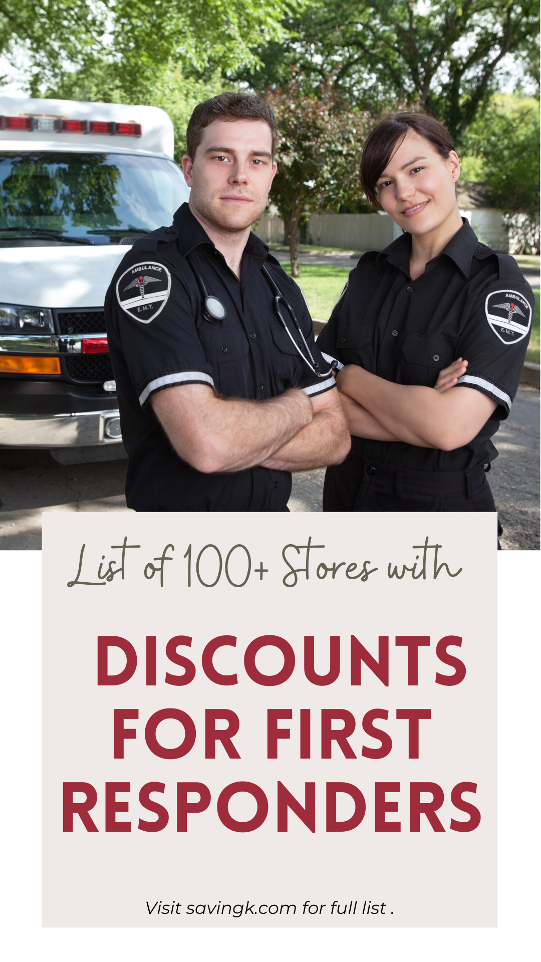 132 Stores with Discounts For First Responders 2025 SavingK