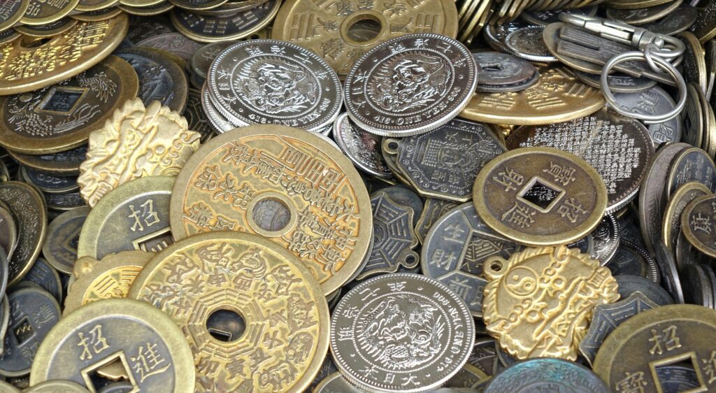 Old Chinese Coins and Money