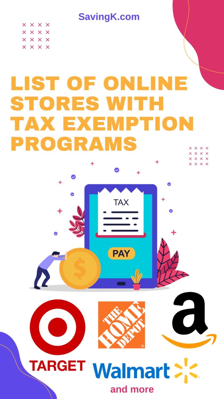 How To Get Sales Tax Exemption From Online Stores - SavingK