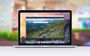 Apple MacBook Pro Retina with an open tab in Safari browser