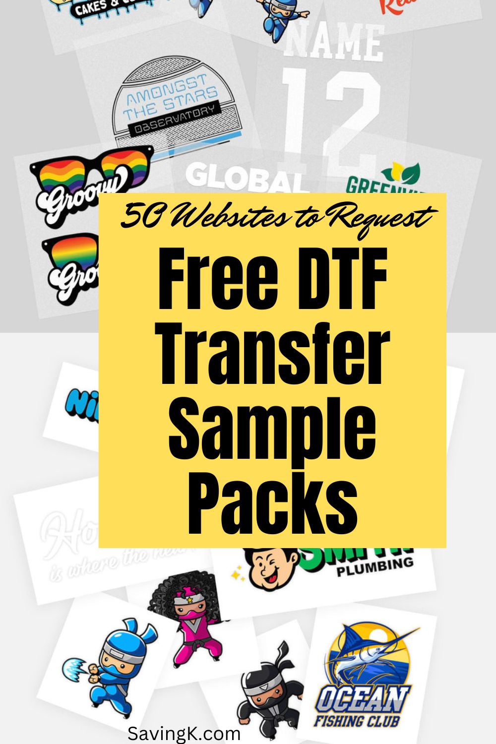 Request 50+ Free DTF Transfer Sample Packs By Mail 2024