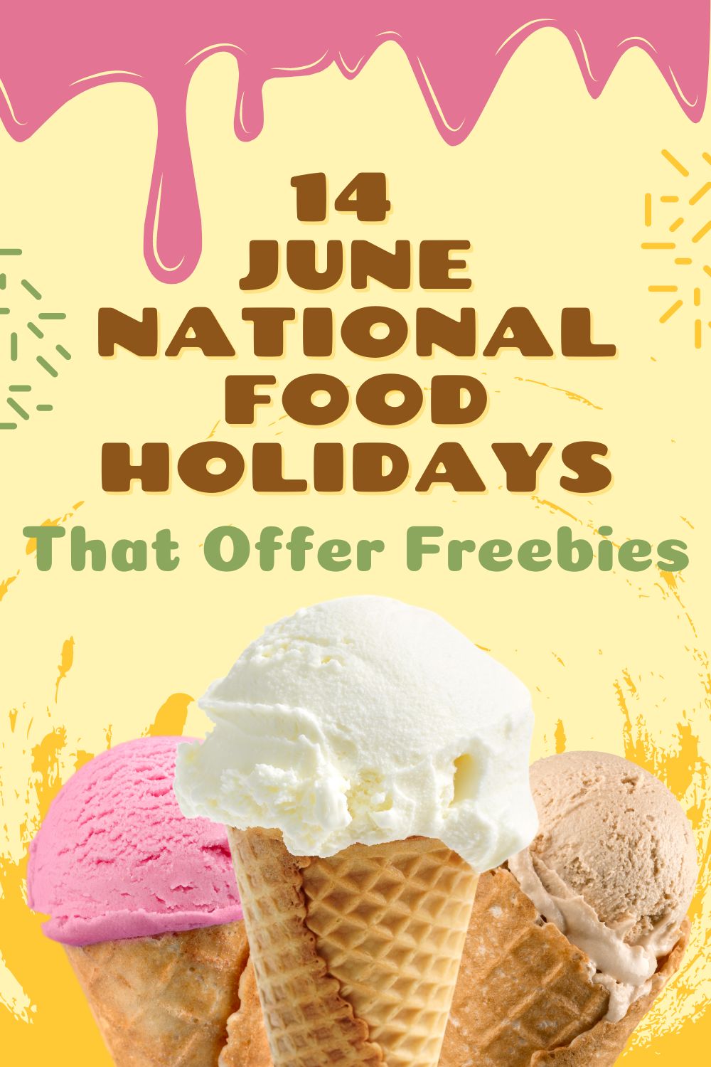 14 June National Food Holidays That Offer Freebies