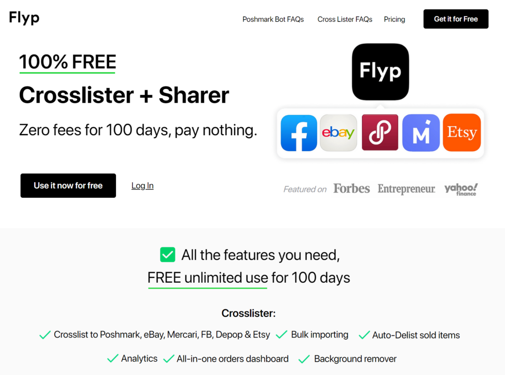 Flyp.com Screenshot