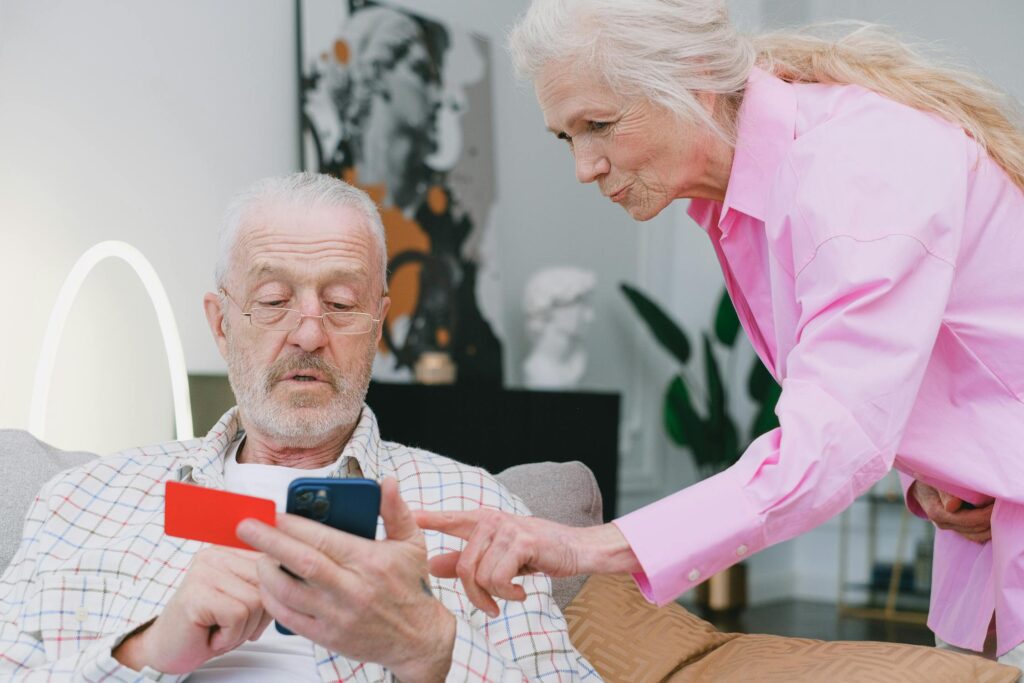 senior citizens shopping online