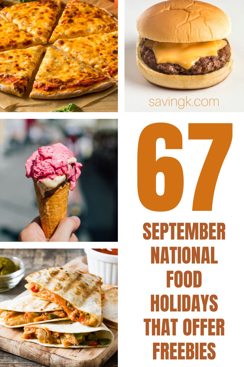 September National Food Holidays That Offer Freebies