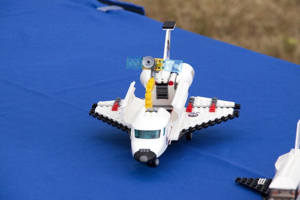 A space shuttle model built of LEGO bricks is on display at NASA's Kennedy Space Center in Florida, marking a new partnership between the U.S. space agency and The LEGO Group. The three-year Space Act Agreement is meant to spark the interest of children in science, technology, engineering and mathematics (STEM) with the future release of four NASA-inspired products in the toy company's LEGO CITY line. To commemorate the beginning of the partnership, two small LEGO space shuttles will launch aboard space shuttle Discovery's STS-133 mission to the International Space Station. A 40- by 70-foot activity tent will be set up at Kennedy on Nov. 3 for children of all ages to build their vision of the future with LEGO bricks. LEGO sets also will fly to the space station aboard Endeavour's STS-134 mission, and will be put together on orbit to demonstrate the challenges faced while building things in microgravity. Photo credit: NASA/Jack Pfaller KSC-2010-5411 - PICRYL - Public Domain Media Search Engine Public Domain Search