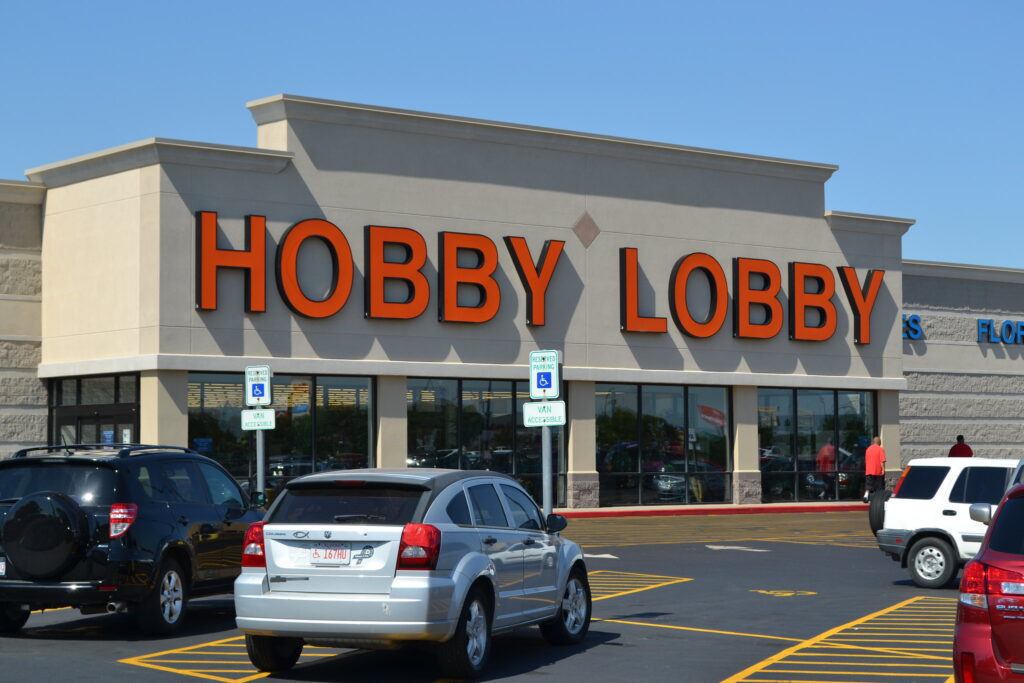 hobby lobby storefront