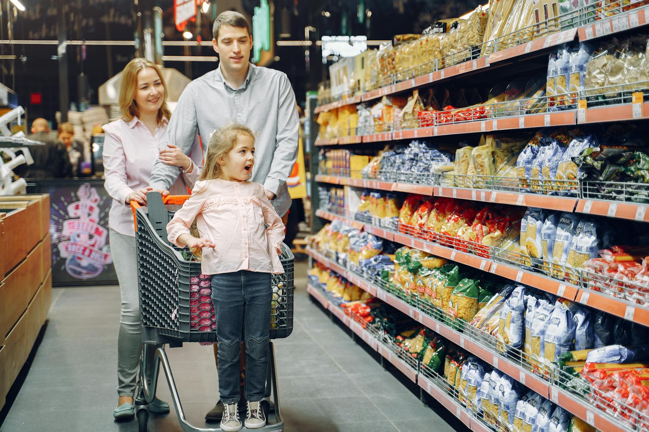 family grocery shopping