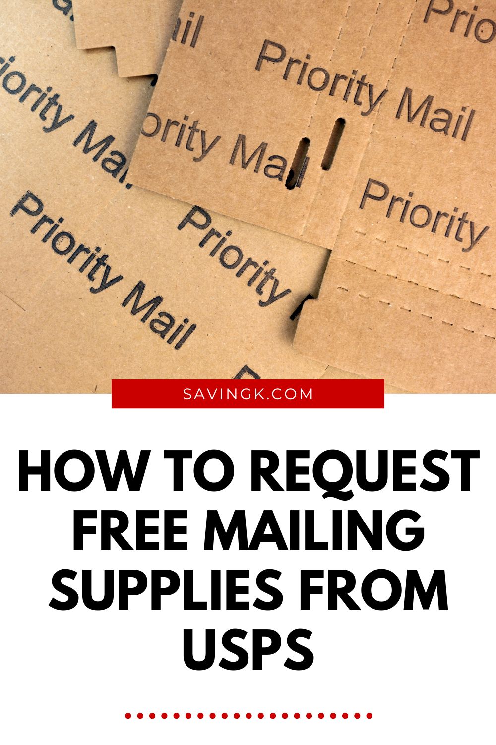 Stack of USPS Priority Mail shipping boxes laid out flat and ready for assembly.