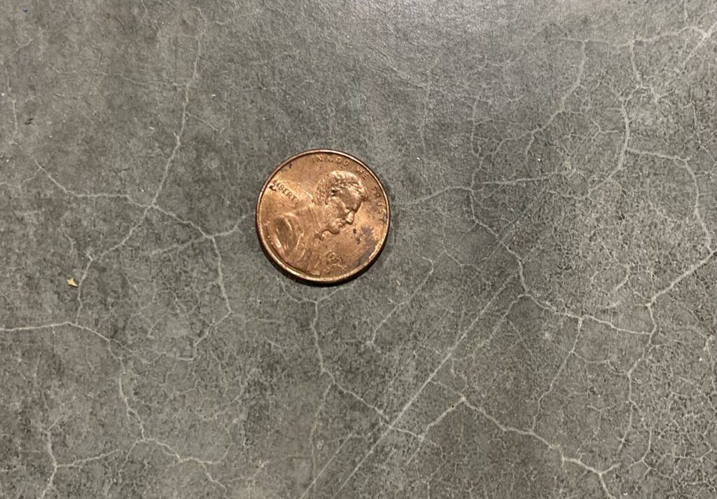 penny head side up