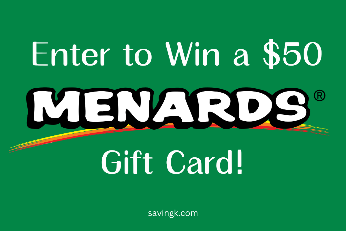 Menards $50 Gift Card Giveaway