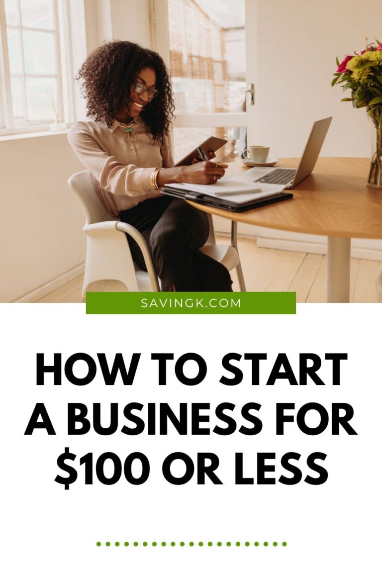 How To Start A Business For $100 Or Less - SavingK
