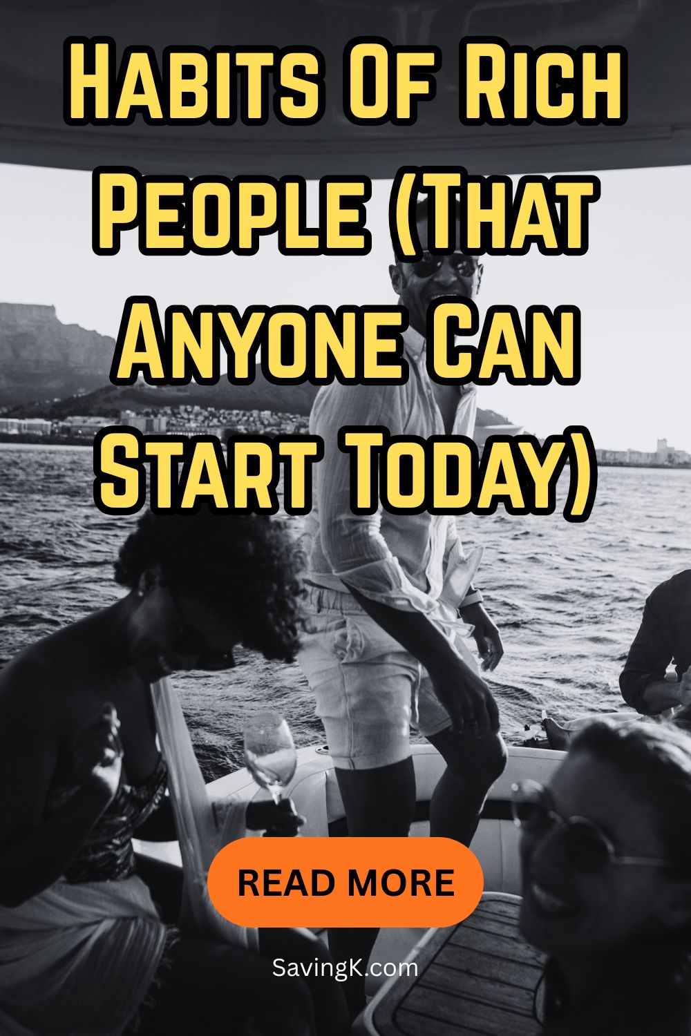 Habits of rich people that anyone can start today Pinterest graphic