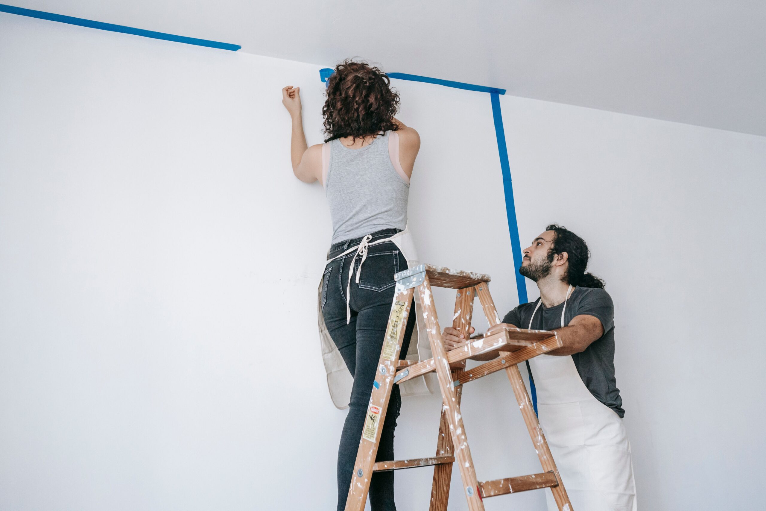 a couple renovating their home