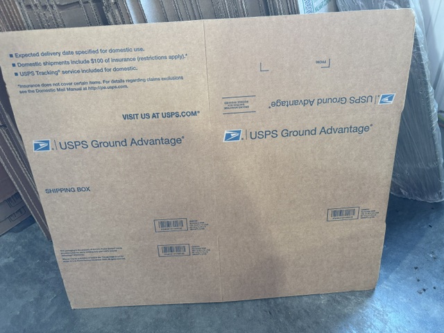 Free USPS Ground Advantage cardboard shipping boxes available through Poshmark